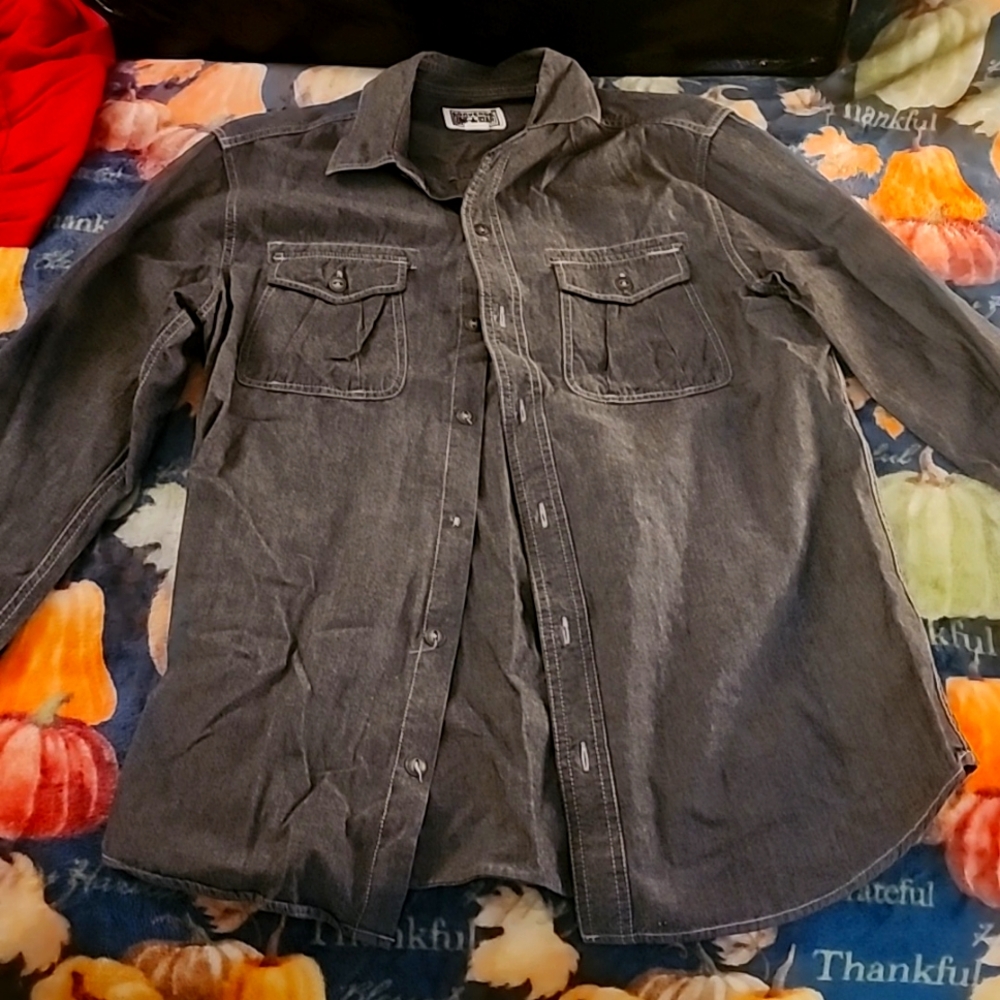 Converse - Men long sleeve button down shirt - M
